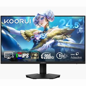 クールイ KOORUI KOORUI G2511P 24.5インチ 1920×1080 200Hz 1ms モニター