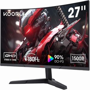 クールイ KOORUI KOORUI 27E6QCA 27インチ 2560×1440 180Hz 1ms モニター