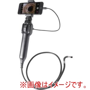 サンコー サンコー SMPH25S1M スマホで見る2カメラ先端2方向可動8mm径工業内視鏡1m