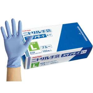 パックスタイル パックスタイル PSニトリル手袋 スタンダード 青 粉付 L 1ケース(3000) 00531615 メーカー直送 法人限定 代引不可 北海道沖縄離島不可