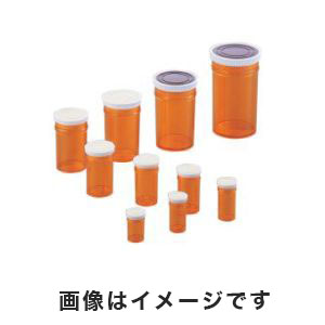 上園容器 上園容器 スチロール棒瓶 標本瓶 40mL 茶 S-40 1-9730-04