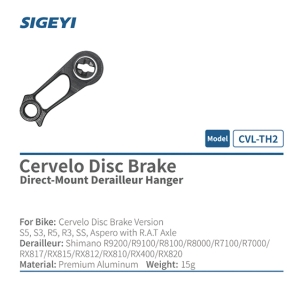 SIGEYI 重井 SIGEYI ダイレクトマウントハンガー CVL-TH-2 CERVELO用 ブラックグレー