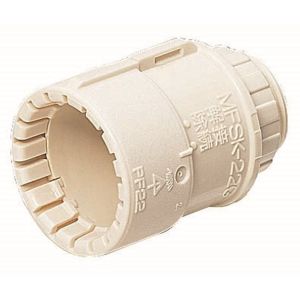 未来工業 ミライ 未来工業 MFSK-22GM10 コネクタ Gタイプ PF管22用 ミルキーホワイト 10個 MFSK-22GM