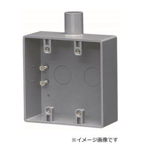 未来工業 ミライ 未来工業 SW1-22WJ 露出スイッチボックス 2ヶ用 1方出 適合管VE16 22 ベージュ 1個