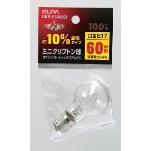 朝日電器 エルパ ELPA エルパ GKP-L54H C ミニクリプトン球 ELPA 朝日電器