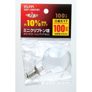 朝日電器 エルパ ELPA エルパ GKP-L90H W ミニクリプトン球 ELPA 朝日電器