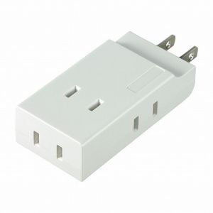 朝日電器 エルパ ELPA エルパ A-CT004B W コンパクトタップ4個口 ELPA 朝日電器