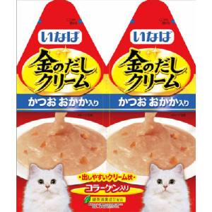 いなばペットフード いなば 金のだしクリーム かつお おかか入り 60g (30g×2) IC-82