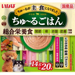 いなばペットフード いなば ちゅ～る ごはん とりささみ 野菜 フィルター 14g×20本 323520