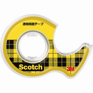 スリーエム 3M スリーエム 3M W-12 スコッチ 透明両面テープ小巻 12mmX6m 巻芯径25mm