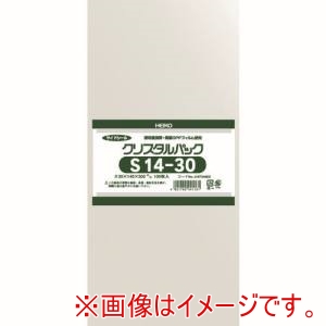 ヘイコー HEIKO HEIKO 6734600 S14-30 OPP袋 テープなし クリスタルパック S14-30 100枚入り