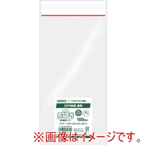 HEIKO HEIKO 6795810 OPP封筒 透明 開封テープ付 長3 100枚入り