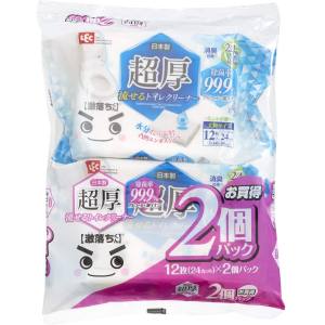 レック LEC レック 激落ち 超厚 流せるトイレクリーナー 大判タイプ 2個パック