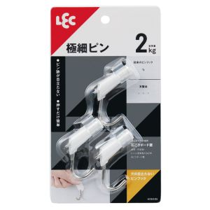 レック LEC レック 穴の目立たないピンフック W 3入り H00405