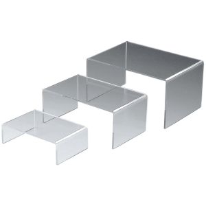 友屋 友屋 アクリルディスプレイ コの字 展示台 3点セット 50687