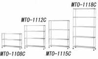 アイリスオーヤマ アイリスオーヤマ MTO-1115C スチールラック メタルミニ キャスター付 1100×350×1490 546682