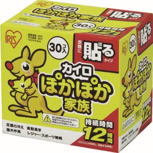 アイリスオーヤマ アイリスオーヤマ カイロ ぽかぽか家族 貼るレギュラー 30枚入 PKN-30HR