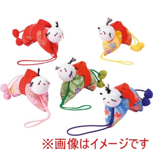 パナミ Panami パナミ 京ちりめん 五色の根付キット 這う子人形 LH317 タカギ繊維