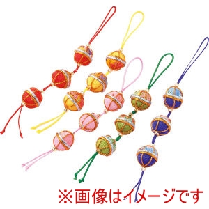 パナミ Panami パナミ 京ちりめん 五色の根付キット 三連まり LH324 タカギ繊維