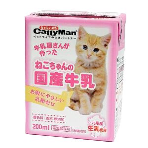 ドギーマンハヤシ DoggyMan ドギーマン ねこちゃんの国産牛乳 200ml