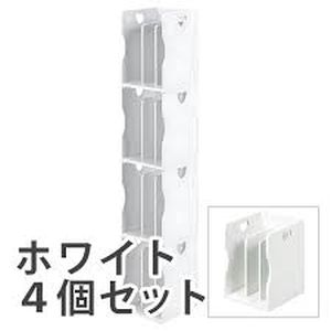 萩原 萩原 MM-7205WHS ブックスタンド 4個組 ホワイト メーカー直送 代引不可 北海道沖縄離島不可