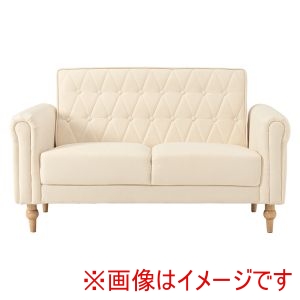 萩原 萩原 ライラ2P-IV ソファ アイボリー メーカー直送 代引不可 北海道沖縄離島不可