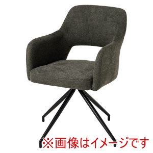 萩原 萩原 LC-4862DGY スィーベルチェア ファブリックダークグレー メーカー直送 代引不可 北海道沖縄離島不可