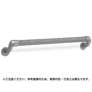 シロクマ シロクマ BR-540 丸棒手すり 600mm シルバー ライトオーク