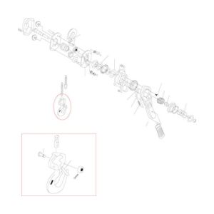 キトー KITO キトー レバーブロックL4形 LB008用部品 フックラッチ組 L4BA008-10712
