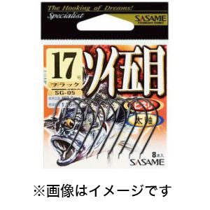 ささめ針 SASAME ささめ針 ソイ五目 ブラック 16号 SG-05