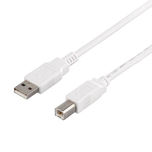 バッファロー BUFFALO バッファロー BSUAB230WH USB2.0ケーブル A to B ホワイト 3m