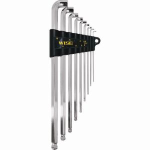 ワイズ WISE ワイズ SBGTL-900 ボールポイント剛短レンチ9本セット ロングタイプ