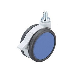 ハイロジック HILOGIK ハイロジック 26317 フレスコキャスター75mm M10ボルト ストップ付 ブルー 00026317-001