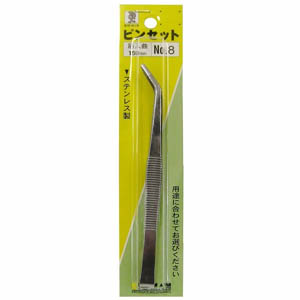 ビッグマン Bigman ビッグマン ピンセット 8 筋入曲 150mm