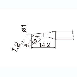 白光 HAKKO 白光 T31-02BC1 1BC型 T31シリーズ交換こて先 HAKKO