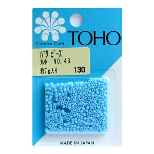 トーホー トーホー 丸小 バラビーズ 外径 約2.2mm 約7g入り No.43 ギョク MSB-43-BA