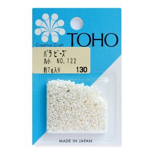 トーホー トーホー 丸小 バラビーズ 外径 約2.2mm 約7g入り No.122 ギョクラスター MSB-122-BA
