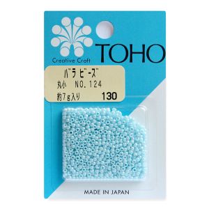 トーホー トーホー 丸小 バラビーズ 外径 約2.2mm 約7g入り No.124 ギョクラスター MSB-124-BA