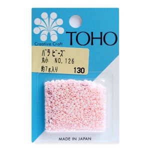 トーホー トーホー 丸小 バラビーズ 外径 約2.2mm 約7g入り No.126 ギョクラスター MSB-126-BA