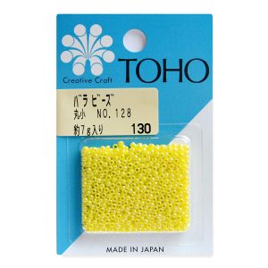 トーホー トーホー 丸小 バラビーズ 外径 約2.2mm 約7g入り No.128 ギョクラスター MSB-128-BA