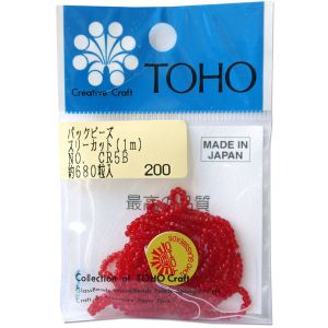 トーホー トーホー スリーカットビーズ 糸通しビーズ 外径 約2.2mm 1m入り CR-5B MSB-CR5B-PC