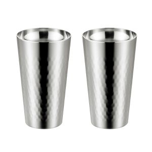 よこやま よこやま 燕熟の技 チタン2重 タンブラー 240ml 2P ミラー仕上げ EJA-3000