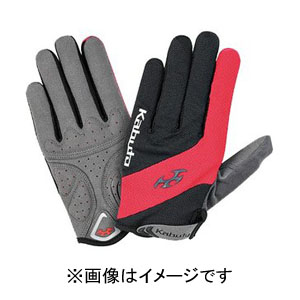 オージーケーカブト OGK KABUTO オージーケーカブト SPG-5 グローブ 指付き XLサイズ レッドブラック フルフィンガー OGK KABUTO