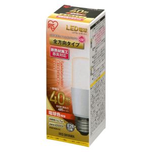 アイリスオーヤマ アイリスオーヤマ LED電球 E26 T形 40形相当 電球色 LDT5L-G/W-4V1