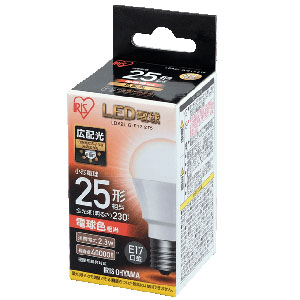 アイリスオーヤマ アイリスオーヤマ LDA2L-G-E17-2T5 LED電球 E17 広配光 25形相当 電球色