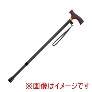 マキテック マキテック OT-104 エコノミーステッキ 伸縮 太身 ブラック