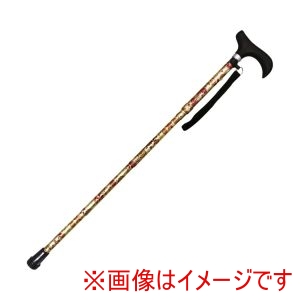 マキテック マキテック 333614 FS-10KF 充実ステッキ 折りたたみ 黒花柄