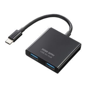 サンワサプライ SANWA SUPPLY サンワサプライ USB-3TCP9BK USB Type-C ハブ 3ポート