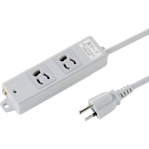 サンワサプライ SANWA SUPPLY 工事物件雷ガードタップ(3P抜け止め・マグネット付・2個口・3m) TAP-K2SP-3