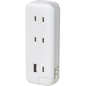 ソニック ソニック UL-6357-W ポータブルコンセント USB-C